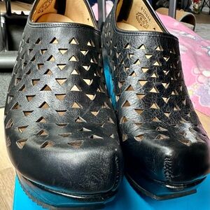 John Fluevog Black Cut-Out Platform Shoes PREPARE HI RAPPEL